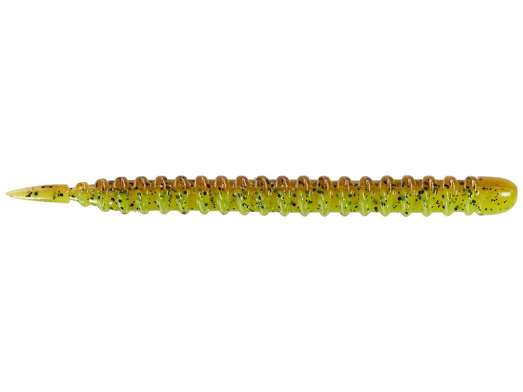 SPRO Helix Soft Stick Worm 5" Green Pumpkin Chartreuse