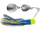 H&H Lure Company Double Colorado Spinner Lure 3/8oz Chartreuse Blue - Chartreuse White