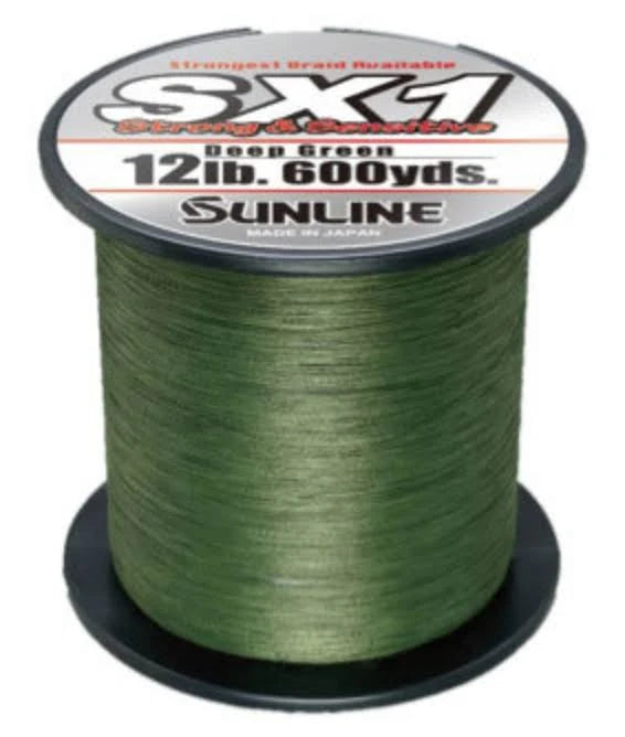 Sunline SX1 Braided Line Deep Green- 600yd