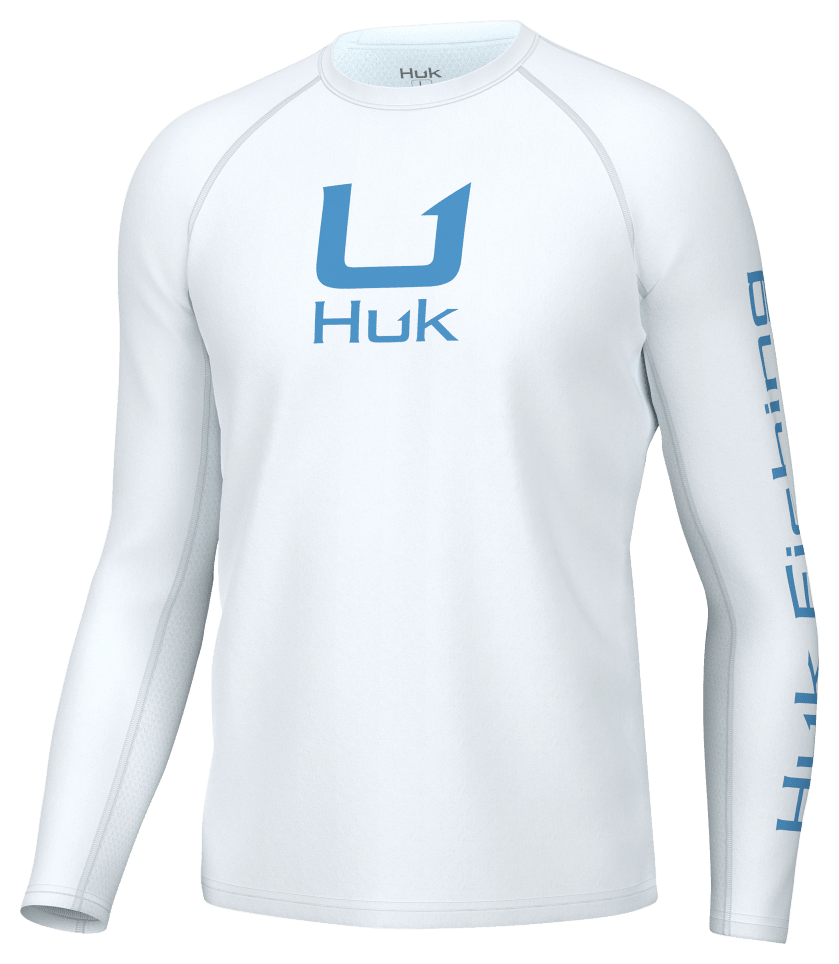 HUK Icon LS Crew White