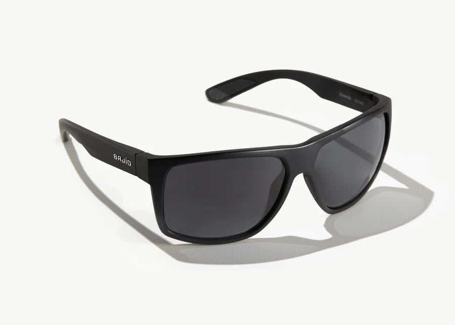 Bajio Bales Beach Sunglasses Black Matte Grey Poly