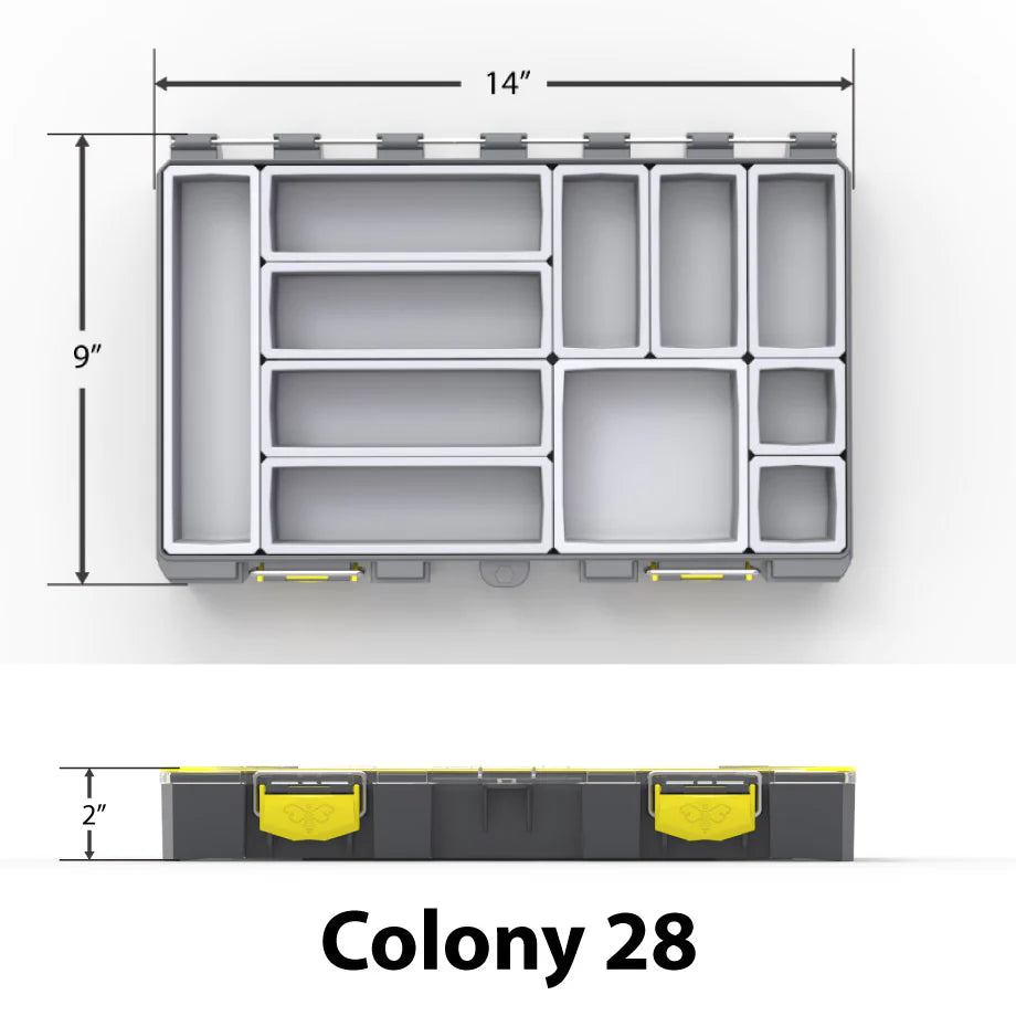 Buzbe Colony 28 Modular Tackle Box