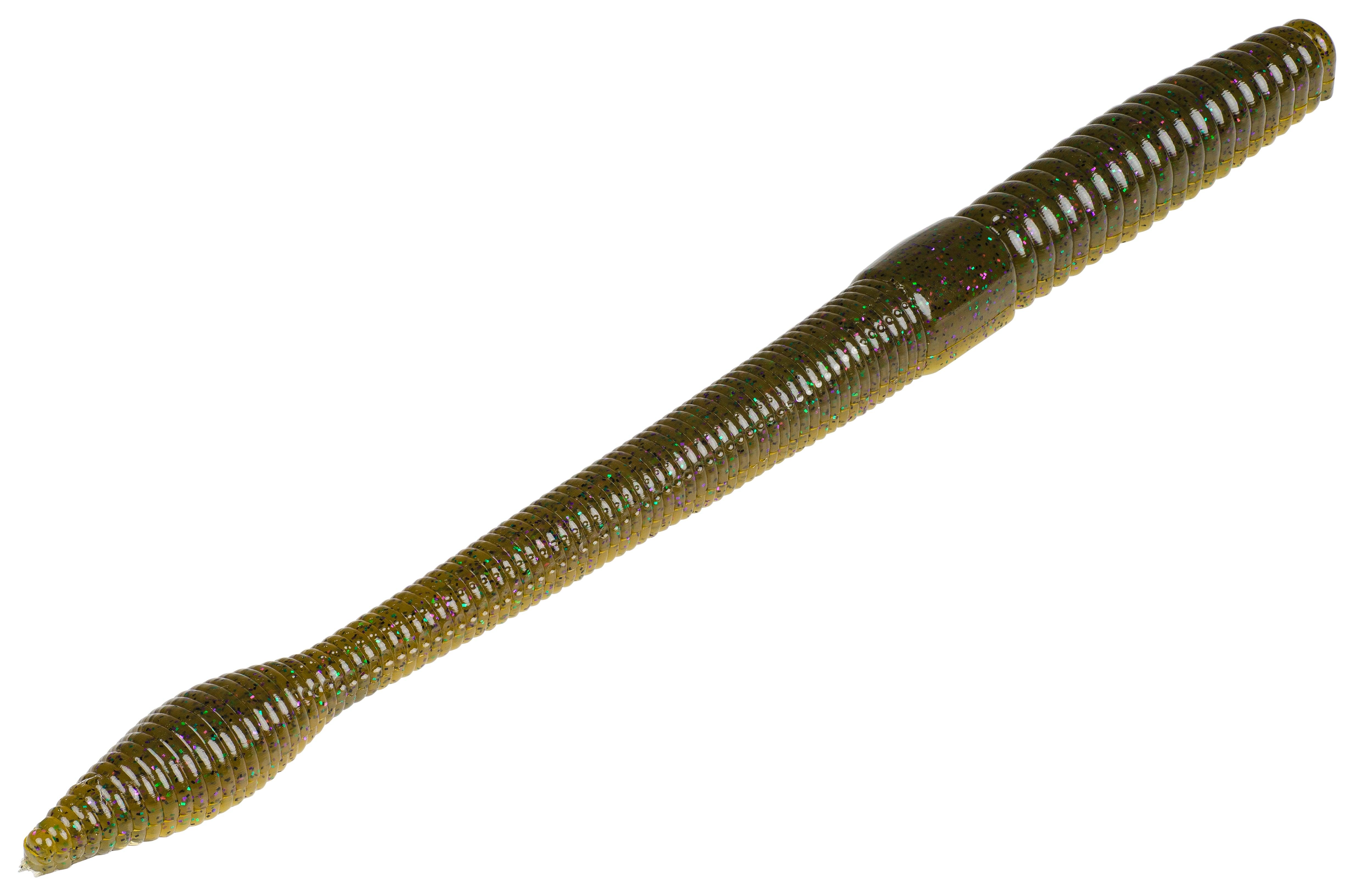 Strike King Bullworm 8" Green Pumpkin Candy