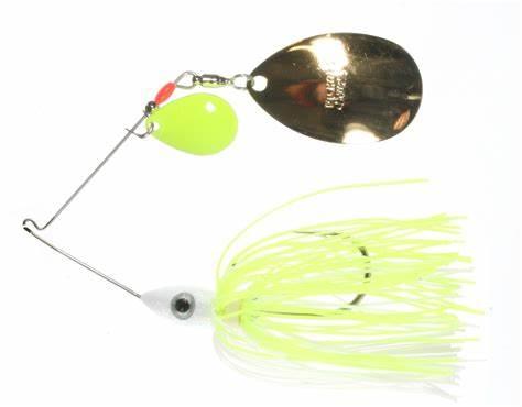Nichols Lures Pulsator Hoosier Series Spinnerbait 1 2oz White & Chartreuse Indiana Colorado Chrt Gold