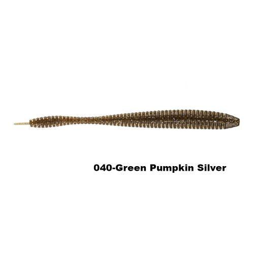 Reins 5″ Bubbling Shaker Green Pumpkin Silver