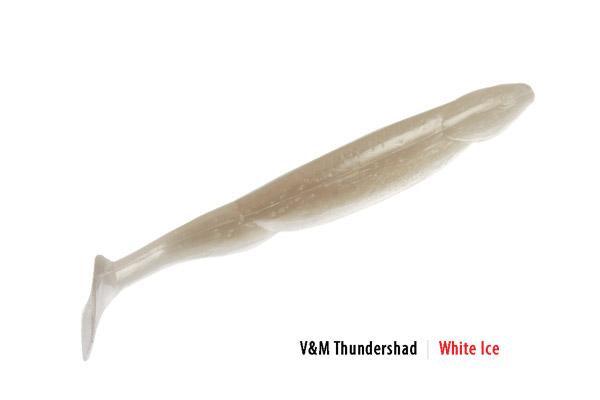 V&M Thunder Shad JR White Ice**