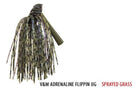 V&M Cliff Pace The Adrenaline Pacemaker Flippin Jig Sprayed Grass