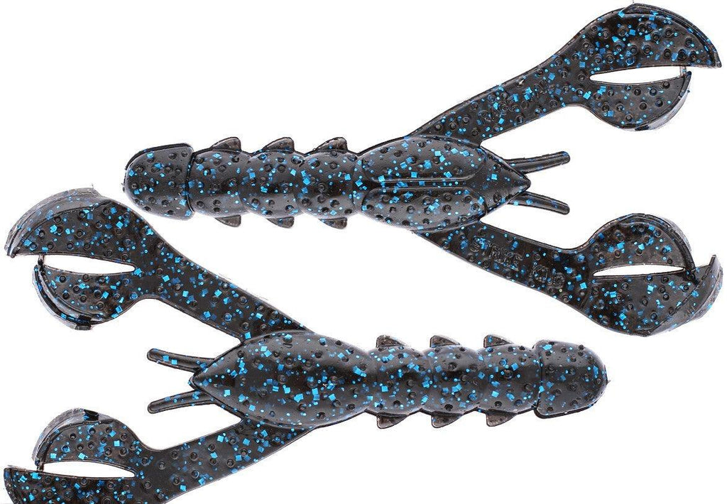 Strike King Rage Denny Craw 4" Black Blue Flake