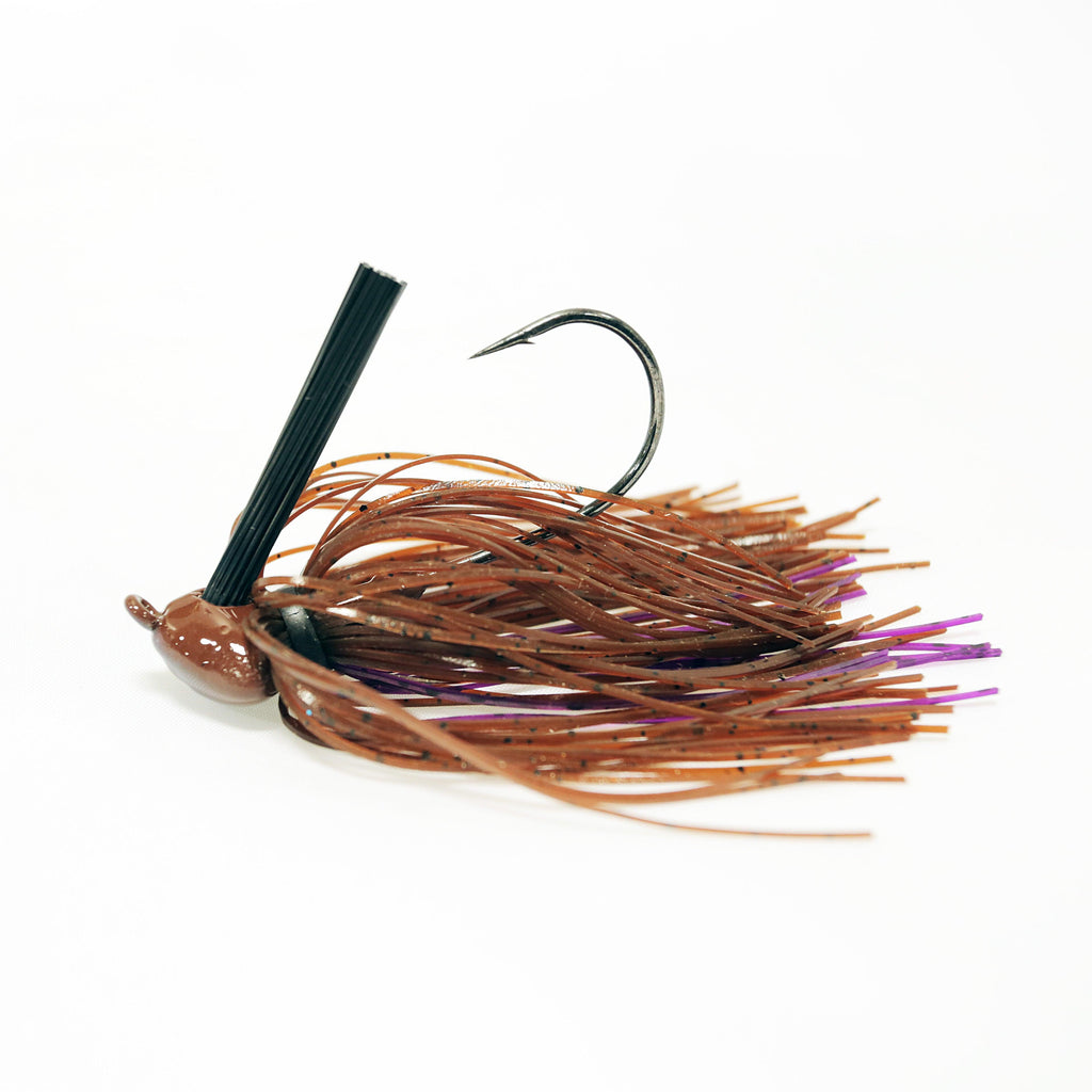 Missile Baits Ike's Head Banger Jigs Brown Purple Passion 3 4oz