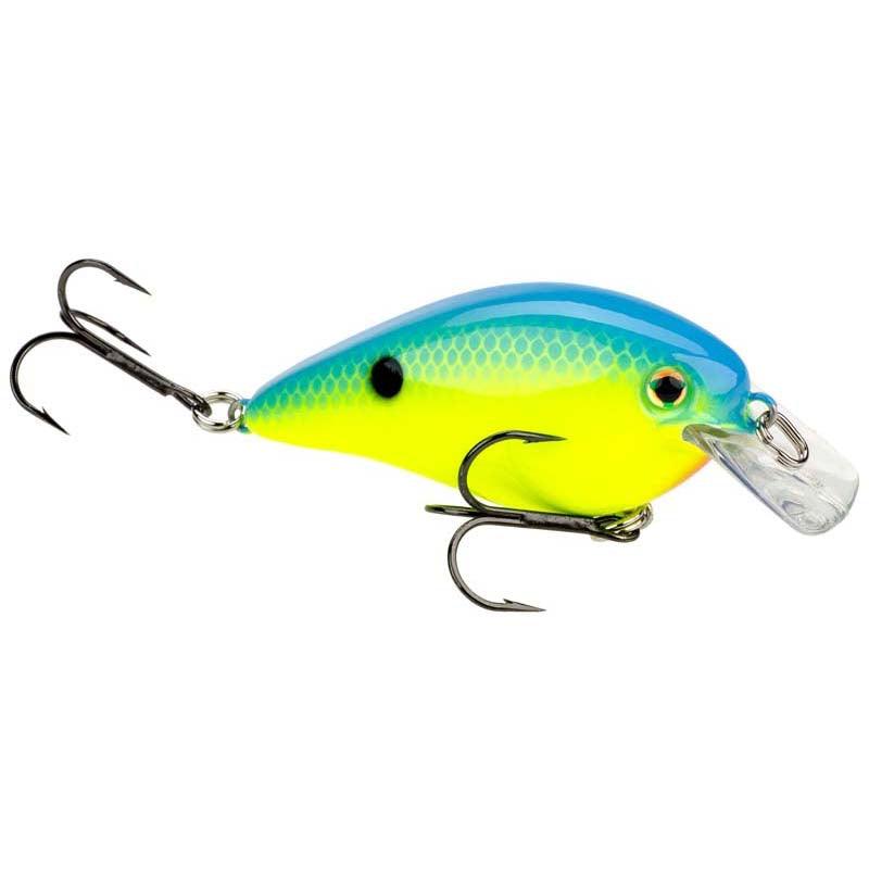 Strike King KVD 1.5 Squarebill Silent Crankbait Powder Blue Back Chartreuse