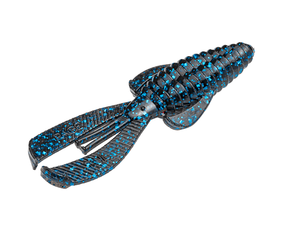 Strike King Rage Tail Baby Bug Black Blue Flake